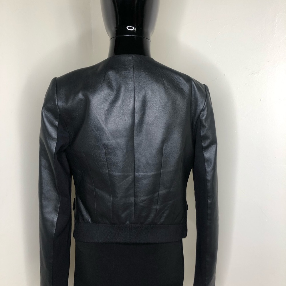 BCBG “Cruz” black pleather jacket - Picture 5 of 8